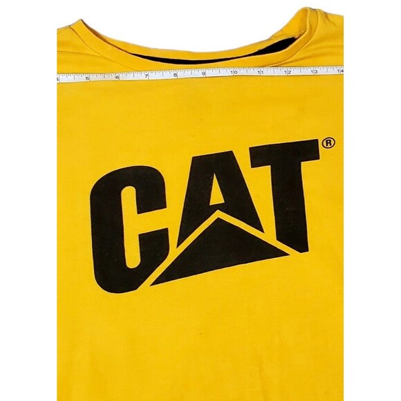 Caterpillar CAT Tractor Vintage Long Sleeve T-Shirt M Workwear Logo Classic - Picture 8 of 10